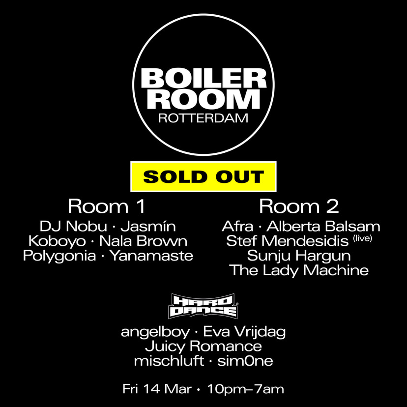 Flyer for event Rotterdam.