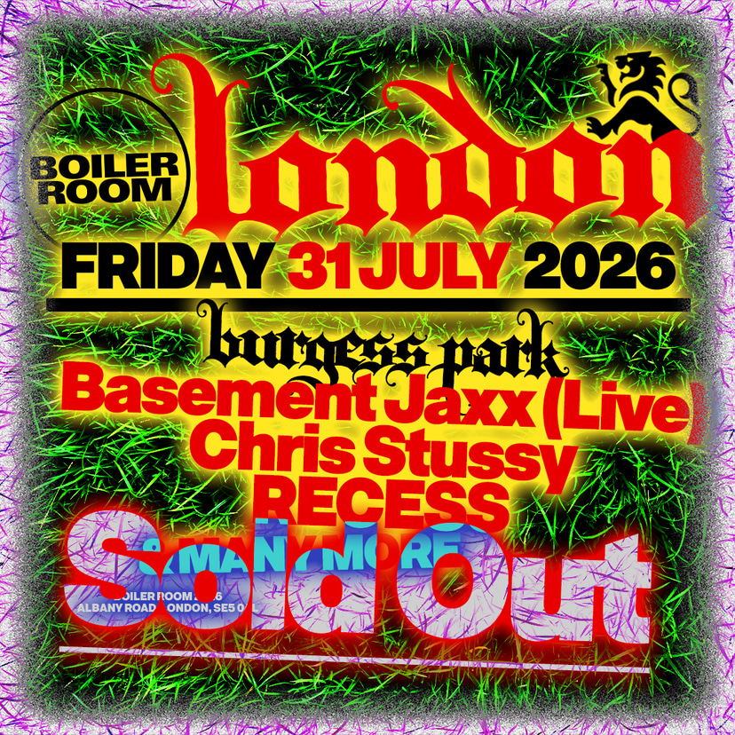 Flyer for event London.