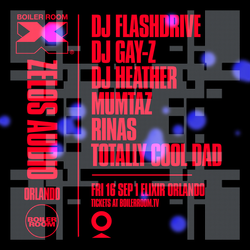 Flyer for event Boiler Room X Zelos Audio: Orlando.